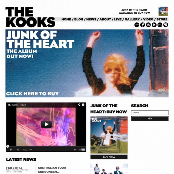 The Kooks : The Official Website of The Kooks