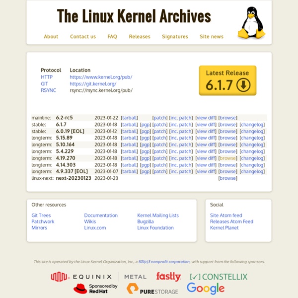 The Linux Kernel Archives