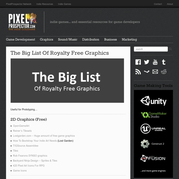 The Big List Of Royalty Free Graphics
