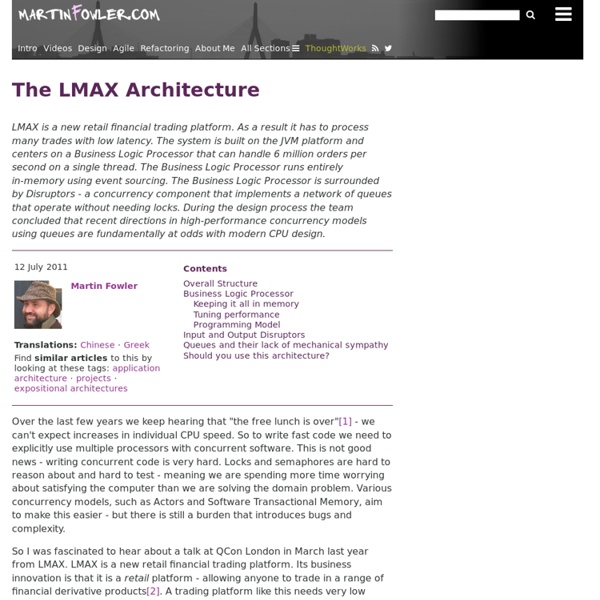 The LMAX Architecture