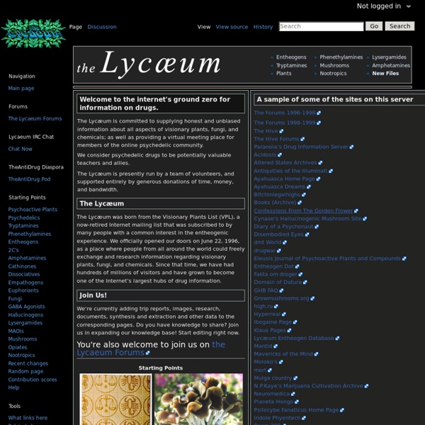 Lyc&um - Entheogenic Database & Community