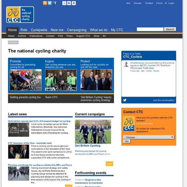 CTC Homepage - CTC the UK's national cyclists' organisation