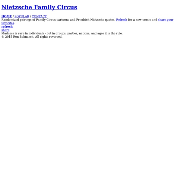 The Nietzsche Family Circus