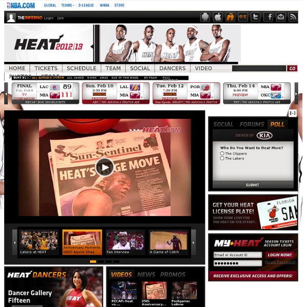 THE OFFICIAL SITE OF THE MIAMI HEAT