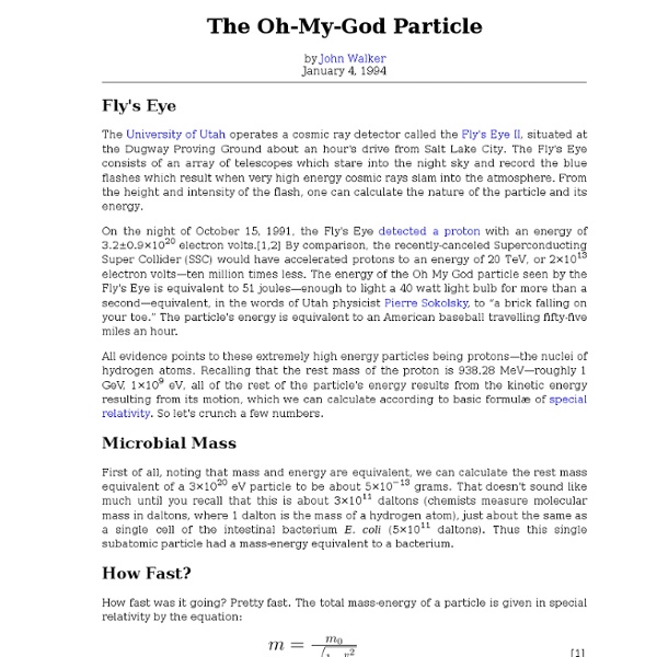 The Oh-My-God Particle