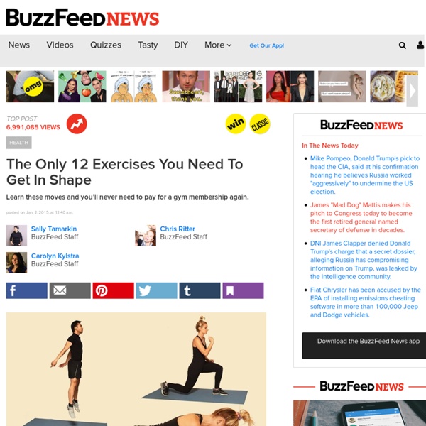 The Only 12 Exercises You Need To Get In Shape