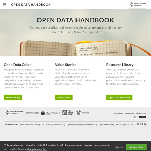 The Open Data Handbook — Open Data Handbook