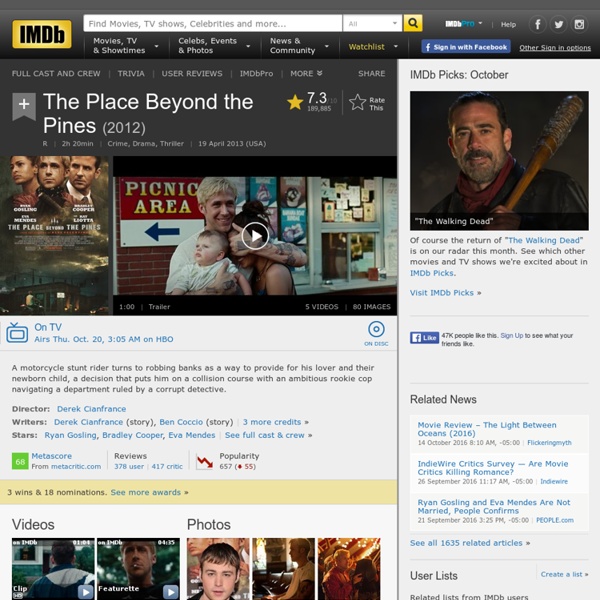 The Place Beyond the Pines (2012) - IMDb - Nightly (Build 20130424030917)