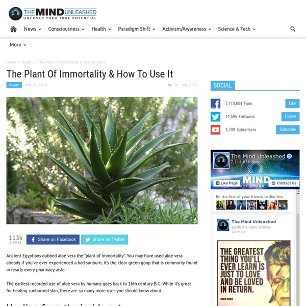 The Plant Of Immortality & How To Use It