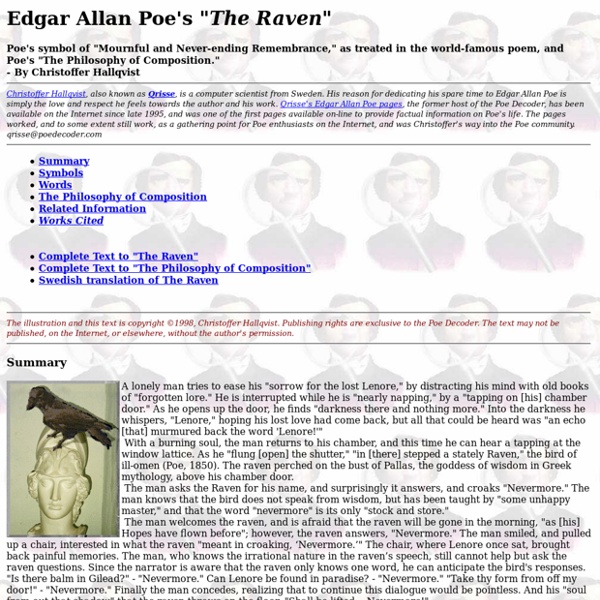 The Poe Decoder - "The Raven"