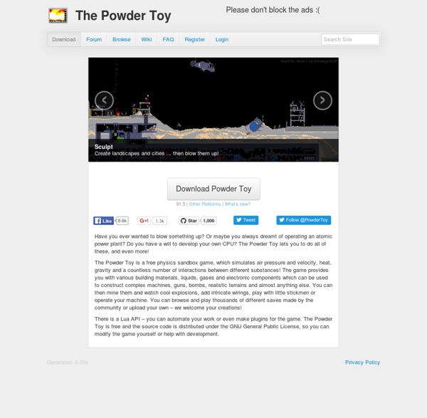 The Powder Toy - Download