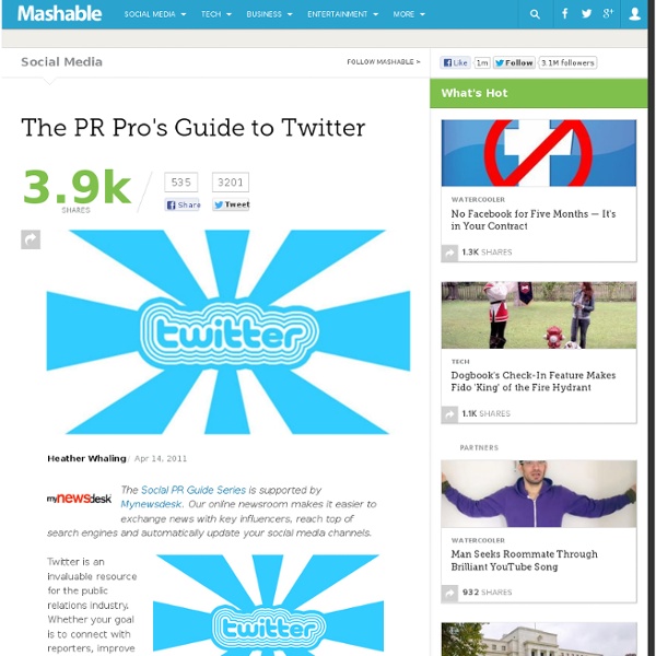 The PR Pro's Guide to Twitter