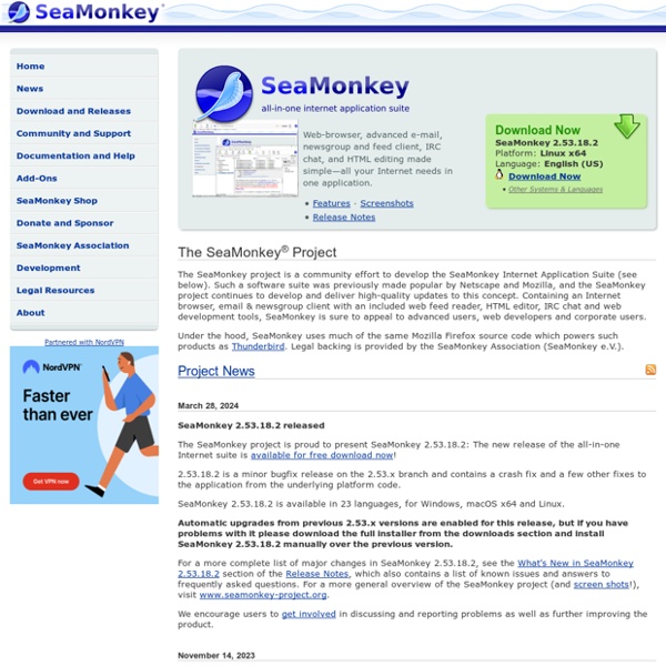 The SeaMonkey® Project