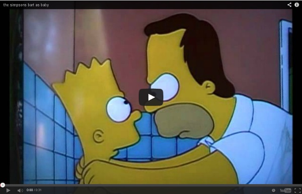 The simpsons bart as baby