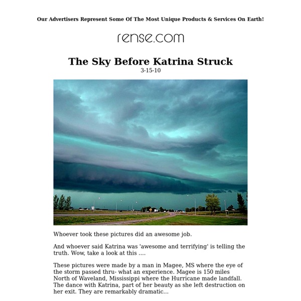 The Sky Before Katrina Struck
