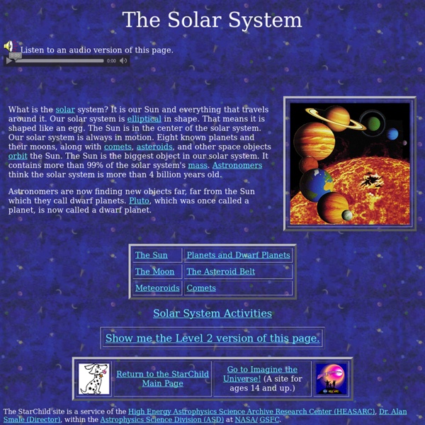 StarChild: The Solar System