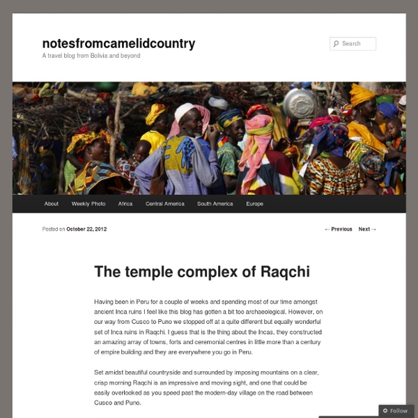 The temple complex of Raqchi