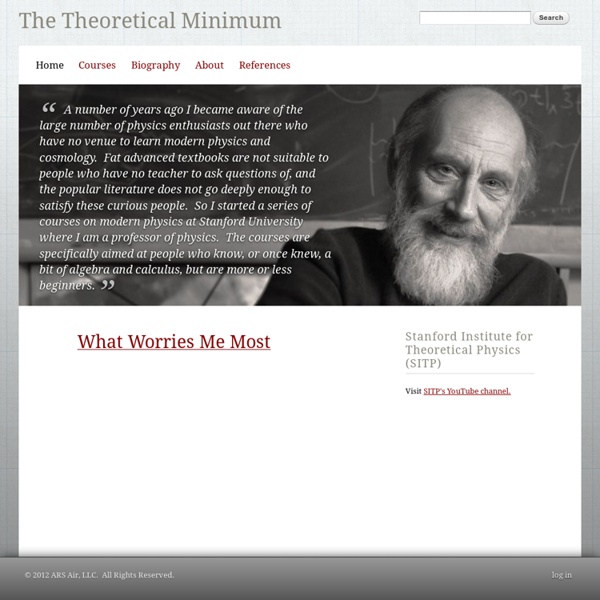 The Theoretical Minimum