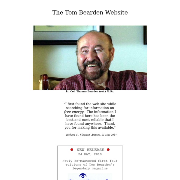 The Tom Bearden Website