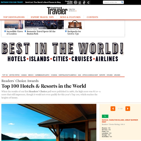 Top 100 Hotels & Resorts in the World