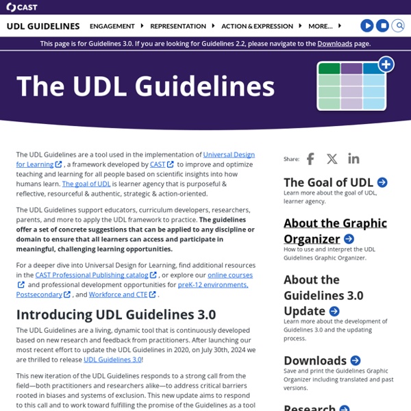 UDL: The UDL Guidelines