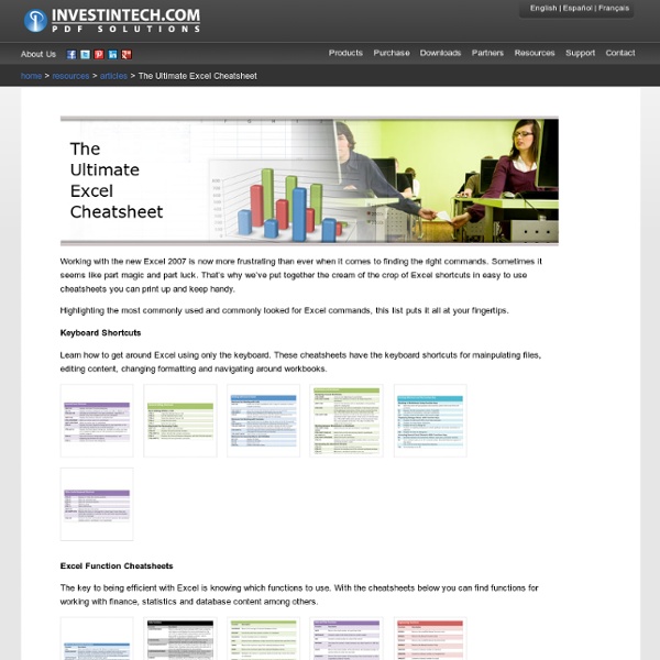 The Ultimate Excel Cheatsheet