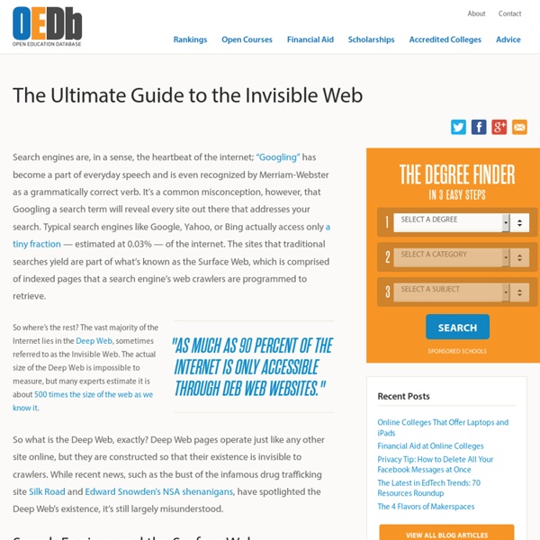The Ultimate Guide to the Invisible Web | Pearltrees