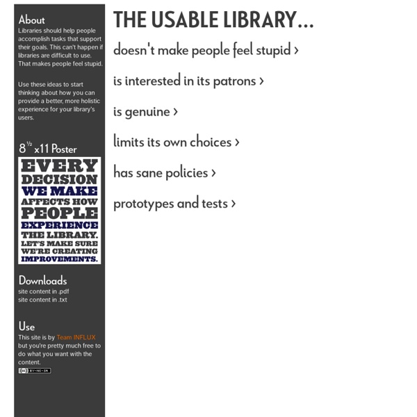 The Usable Library