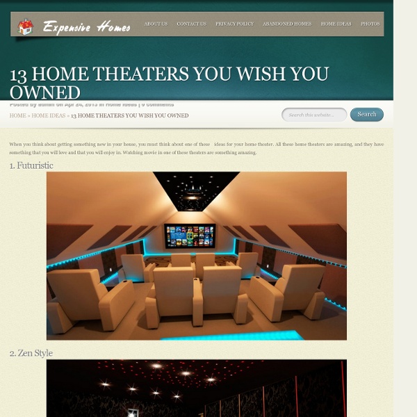 13 Home Theaters You Wish You Owned