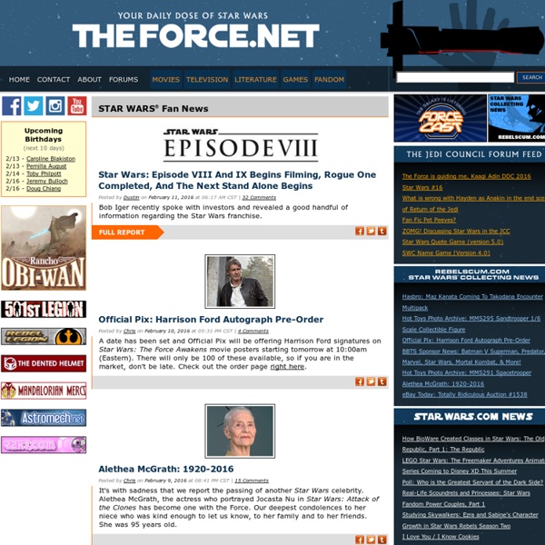 TheForce.Net - Your Daily Dose of Star Wars