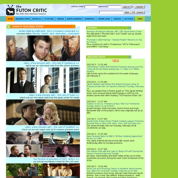 TheFutonCritic.com - The Web's Best Television Resource