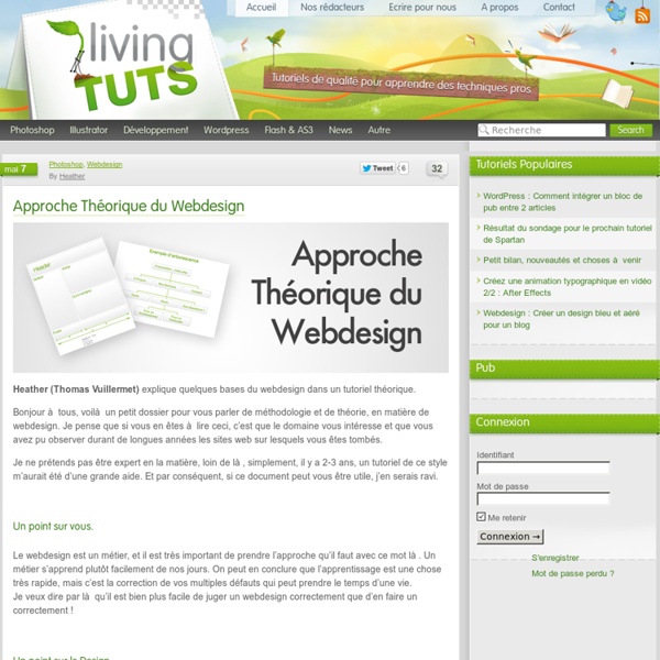 Approche Théorique du Webdesign