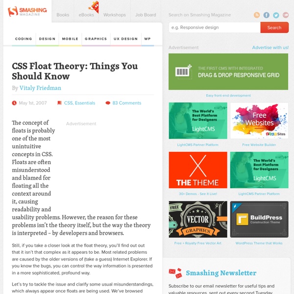 CSS Float Theory: Things You Should Know - Smashing Magazine