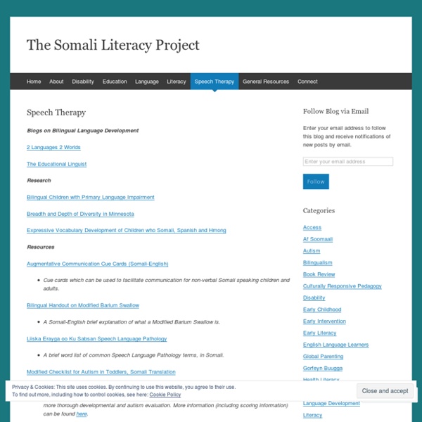 The Somali Literacy Project