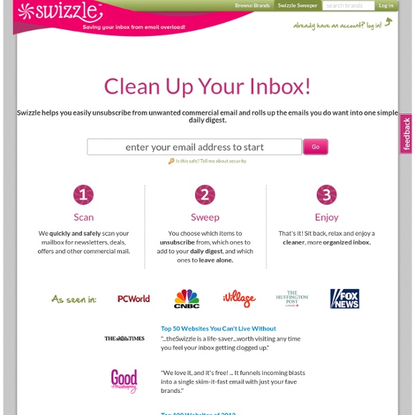 TheSwizzle.com - Clean up your inbox!
