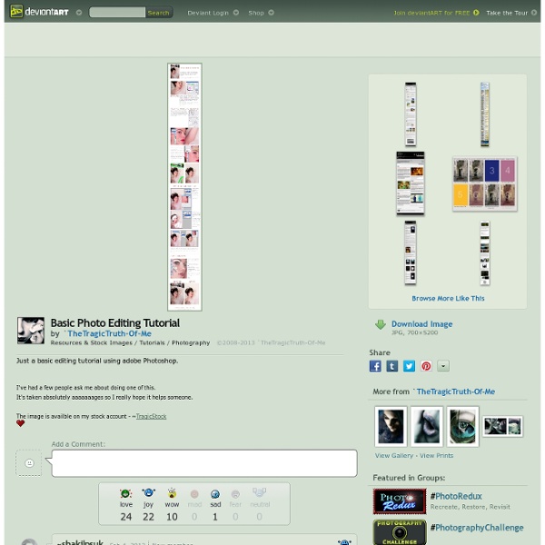 Basic Photo Editing Tutorial by `TheTragicTruth-Of-Me on deviantART