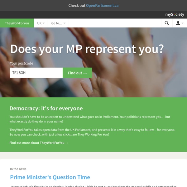 TheyWorkForYou: Hansard and Official Reports for the UK Parliament, Scottish Parliament, and Northern Ireland Assembly - done right