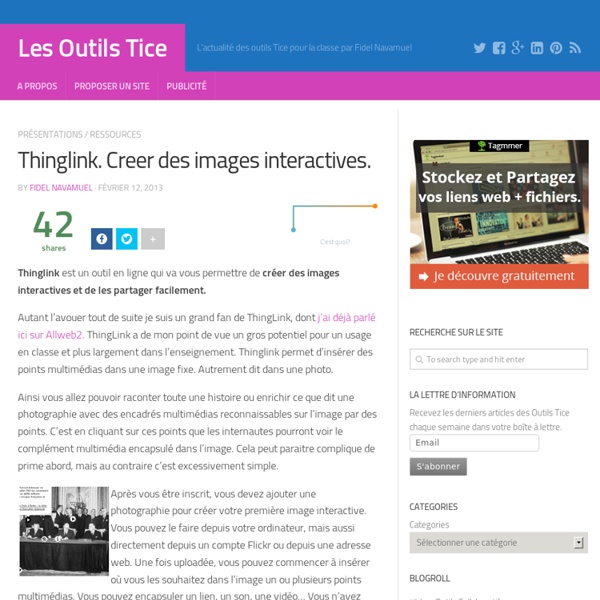 Thinglink. Creer des images interactives