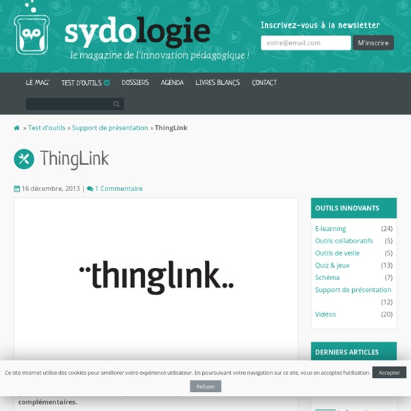 ThingLink - Sydologie - toute l'innovation pédagogique !