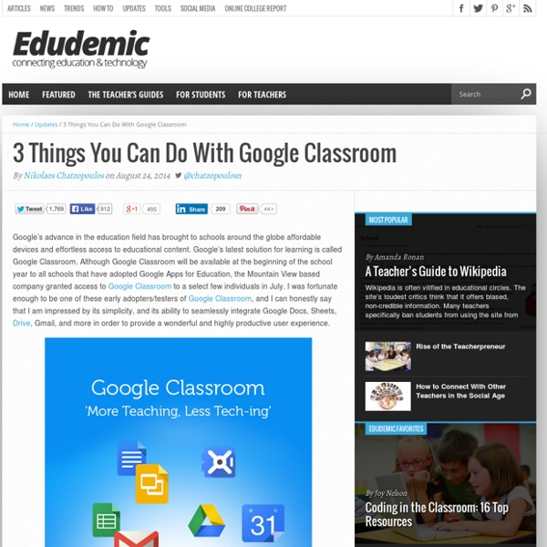 3 Different Things You Can Do With Google Classroom