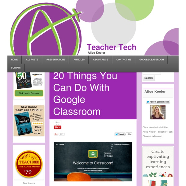 20 Things You Can Do With Google Classroom