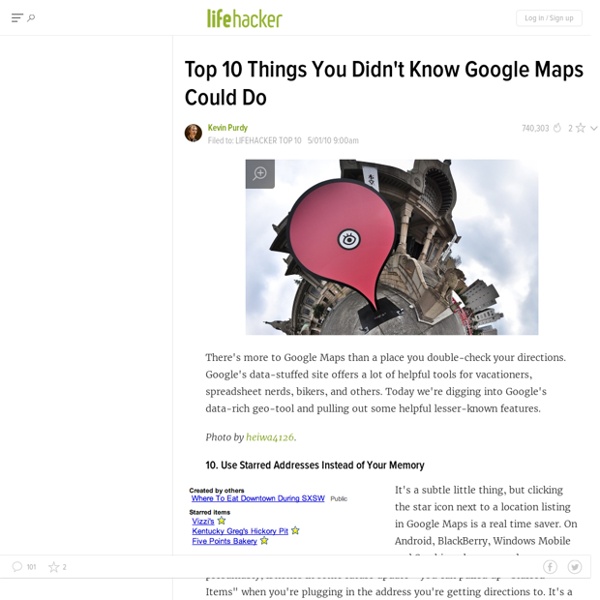 Top 10 Things You Didn't Know Google Maps Could Do