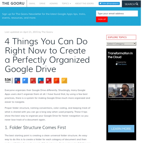 4 Things You Can Do Right Now to Create a Perfectly Organized Google Drive - The Gooru