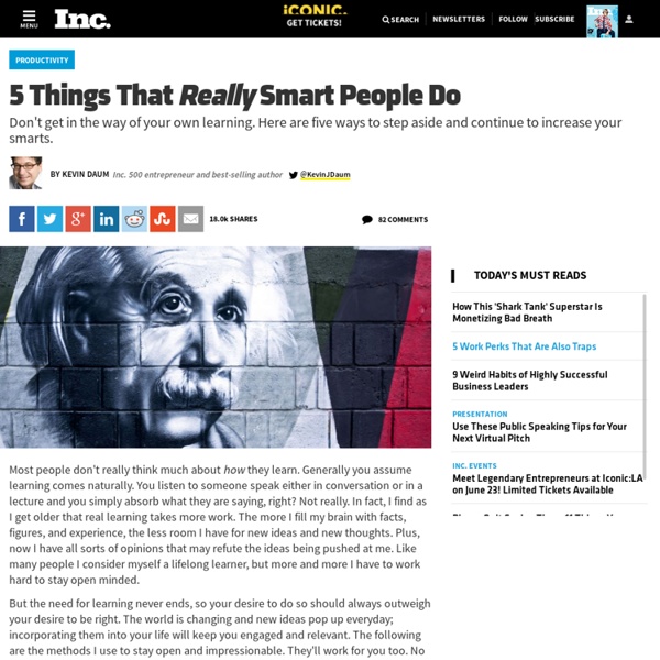 5 Things That Really Smart People Do
