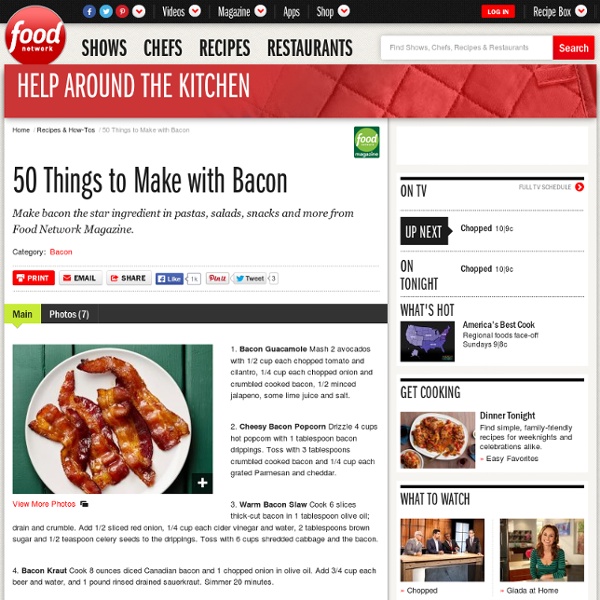 50 Things to Make With Bacon