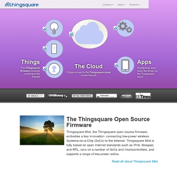 Thingsquare - Connecting the Internet of Things
