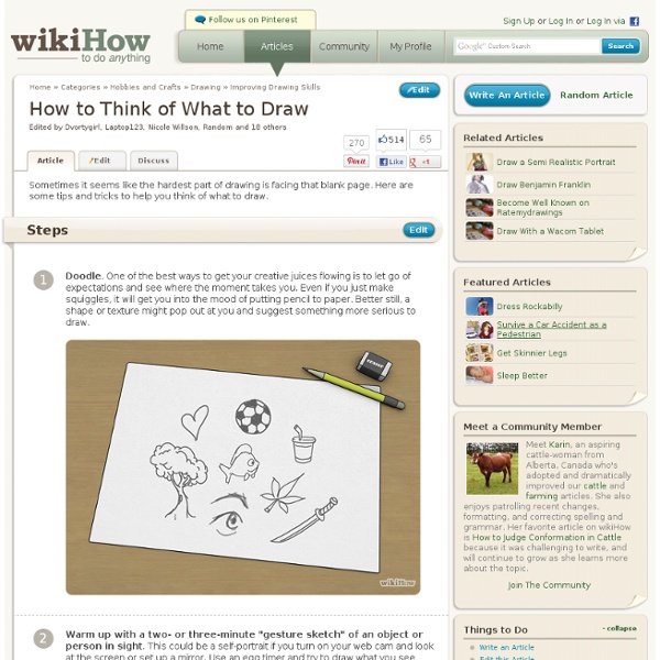 How to Think of What to Draw Pearltrees