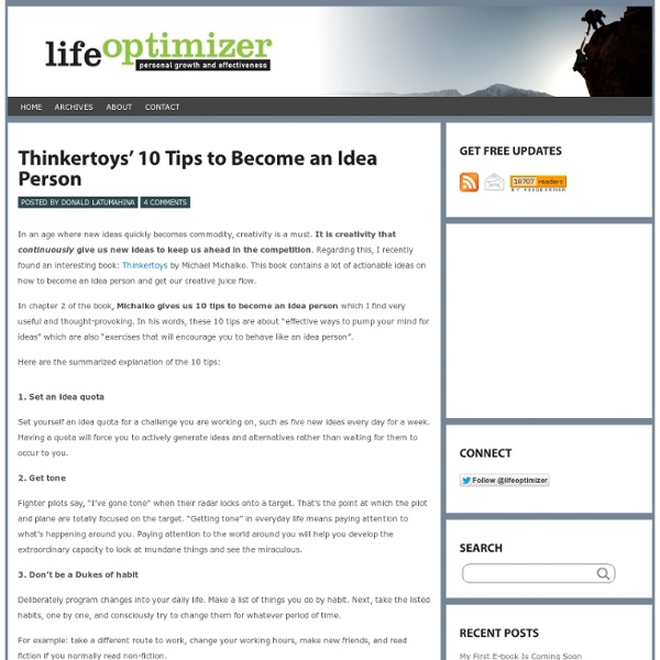 Idea Person’ 10 TIPS
