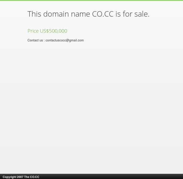 CO.CC - Free Domain name registration + Free DNS service.