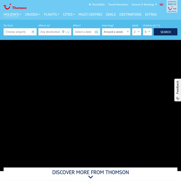 Thomson – cheap summer and winter package holidays